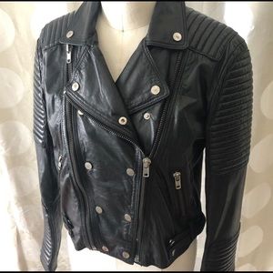 Leather jacket from Mango